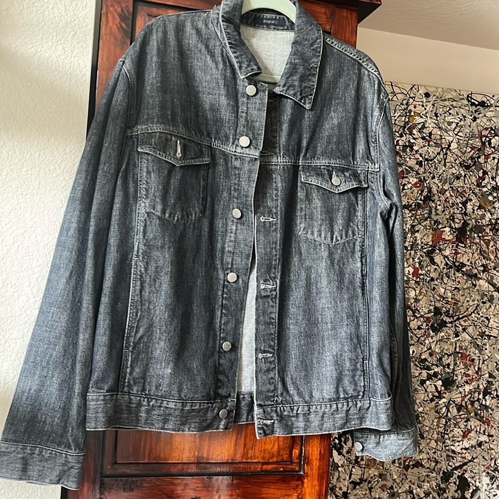 ZEGNA SPORT BLACK DENIM JACKET XL
